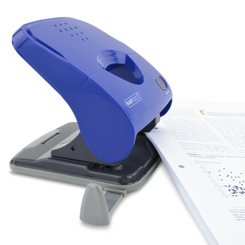 X5-40ps Less Effort 2-Hole Punch - Blue - Imagen 2