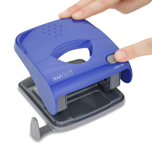 X5-40ps Less Effort 2-Hole Punch - Blue - Imagen 3