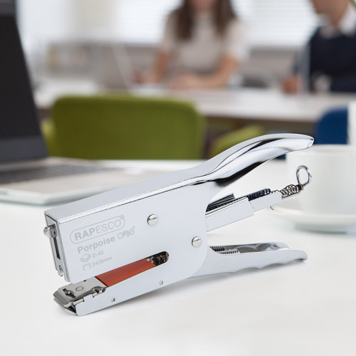 Porpoise ONE Stapling Plier & 1000 Staples 24/8mm – Chrome - Imagen 3