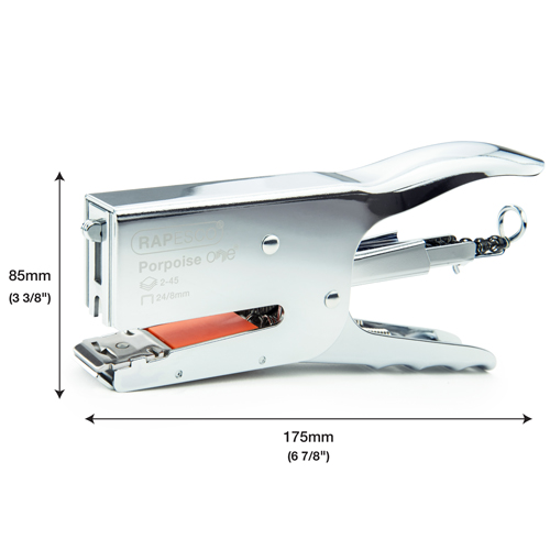 Porpoise ONE Stapling Plier & 1000 Staples 24/8mm – Chrome - Imagen 9