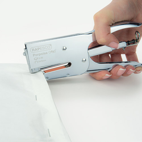 Porpoise ONE Stapling Plier & 1000 Staples 24/8mm – Chrome - Imagen 5